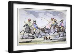 Cits Airing Themselves on a Sunday, 1809-Thomas Rowlandson-Framed Giclee Print