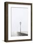 Citta di San Marino, Europe, street lamps in the fog,-Bernd Wittelsbach-Framed Photographic Print