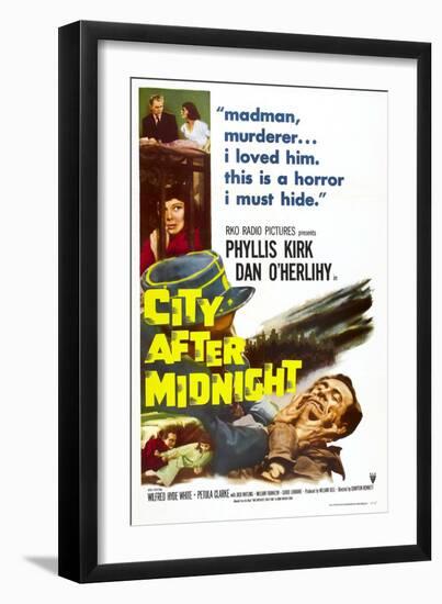 City after Midnight-null-Framed Art Print