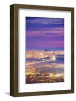 City Alive, Amazing Fog and City Lights Sunset Over San Francisco-Vincent James-Framed Photographic Print