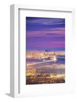 City Alive, Amazing Fog and City Lights Sunset Over San Francisco-Vincent James-Framed Photographic Print