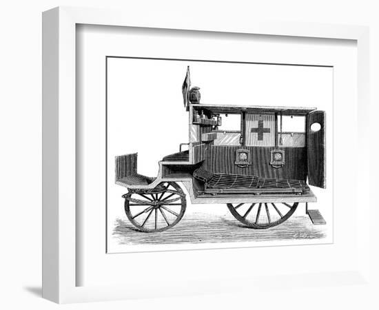 City Ambulance, 19th Century-Science Photo Library-Framed Photographic Print