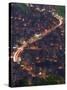 City and Car Lights of Jounieh, Near Beirut, Lebanon, Middle East-Christian Kober-Stretched Canvas