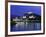 City and Castle at Night from the River, Salzburg, Austria, Europe-Nigel Francis-Framed Photographic Print