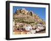 City and Castle Santa Barbara in the Background, Alicante, Valencia Province, Spain, Europe-Guy Thouvenin-Framed Photographic Print