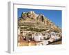 City and Castle Santa Barbara in the Background, Alicante, Valencia Province, Spain, Europe-Guy Thouvenin-Framed Photographic Print