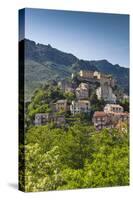 City and Citadel, Corte, Corsica, France-Walter Bibikow-Stretched Canvas