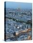 City and Eiffel Tower, Viewed over Rooftops, Paris, France, Europe-Gavin Hellier-Stretched Canvas