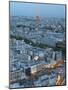 City and Eiffel Tower, Viewed over Rooftops, Paris, France, Europe-Gavin Hellier-Mounted Photographic Print