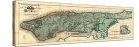 City And Island Of Ny 1865-Vintage Lavoie-Stretched Canvas
