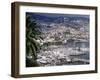 City and Marina, Funchal, Madeira, Portugal-Walter Bibikow-Framed Premium Photographic Print