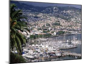 City and Marina, Funchal, Madeira, Portugal-Walter Bibikow-Mounted Premium Photographic Print