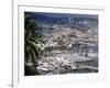 City and Marina, Funchal, Madeira, Portugal-Walter Bibikow-Framed Photographic Print