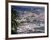 City and Marina, Funchal, Madeira, Portugal-Walter Bibikow-Framed Photographic Print