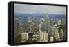 City and Petronas Towers-Tuul-Framed Stretched Canvas
