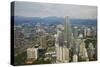 City and Petronas Towers-Tuul-Stretched Canvas