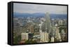 City and Petronas Towers-Tuul-Framed Stretched Canvas