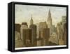 City and Sky II-Megan Meagher-Framed Stretched Canvas