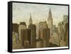 City and Sky II-Megan Meagher-Framed Stretched Canvas