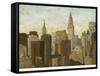 City and Sky II-Megan Meagher-Framed Stretched Canvas