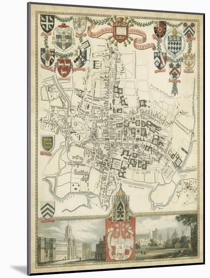 City and University of Oxford-null-Mounted Art Print