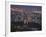 City at Dusk, with Bahai Shrine in Foreground, from Mount Carmel, Haifa, Israel, Middle East-Eitan Simanor-Framed Photographic Print