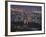 City at Dusk, with Bahai Shrine in Foreground, from Mount Carmel, Haifa, Israel, Middle East-Eitan Simanor-Framed Photographic Print