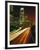 City at Night, Downtown Los Angeles, California, United States of America (U.S.A.), North America-Sylvain Grandadam-Framed Photographic Print