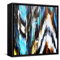 City at Night in Snow-Ursula Abresch-Framed Stretched Canvas