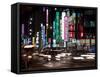 City at Night, Taipei, Taiwan, Asia-Charles Bowman-Framed Stretched Canvas