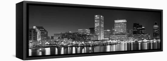 City at the Waterfront, Baltimore, Maryland, USA-null-Framed Stretched Canvas