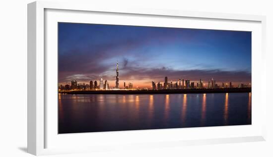 City at the waterfront, Dubai, United Arab Emirates-null-Framed Photographic Print