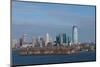 City at the waterfront, Ellis Island, Manhattan, New York City, New York State, USA-null-Mounted Photographic Print