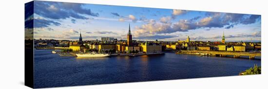 City at the Waterfront, Gamla Stan, Stockholm, Sweden-null-Stretched Canvas