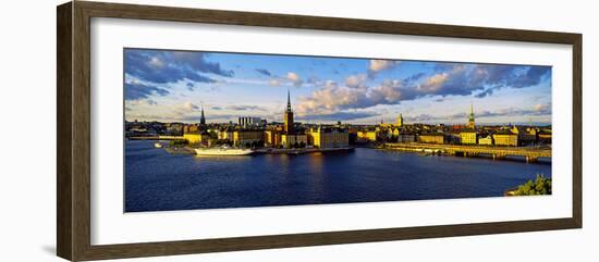 City at the Waterfront, Gamla Stan, Stockholm, Sweden-null-Framed Photographic Print