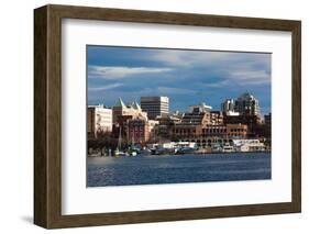 City at the waterfront, Inner Harbor, Victoria, Vancouver Island, British Columbia, Canada-null-Framed Photographic Print
