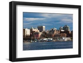 City at the waterfront, Inner Harbor, Victoria, Vancouver Island, British Columbia, Canada-null-Framed Photographic Print