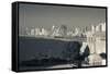 City at the waterfront, Jaffa, Tel Aviv, Israel-null-Framed Stretched Canvas