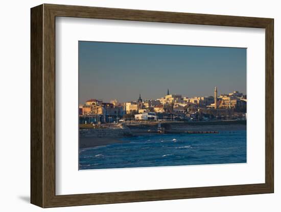 City at the waterfront, Jaffa, Tel Aviv, Israel-null-Framed Photographic Print