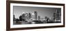 City at the Waterfront, Lake Erie, Detroit, Wayne County, Michigan, USA-null-Framed Photographic Print