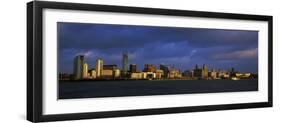 City at the Waterfront, Liverpool, River Mersey, Merseyside, England 2010-null-Framed Photographic Print