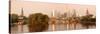 City at the Waterfront, Main River, Frankfurt, Hesse, Germany-null-Stretched Canvas