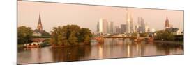 City at the Waterfront, Main River, Frankfurt, Hesse, Germany-null-Mounted Photographic Print