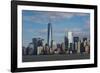 City at the waterfront, Manhattan, New York City, New York State, USA-null-Framed Photographic Print