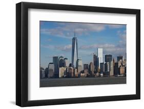 City at the waterfront, Manhattan, New York City, New York State, USA-null-Framed Photographic Print