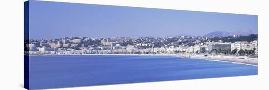 City at Waterfront, French Riviera, Nice, Alpes-Maritimes, Provence-Alpes-Cote D'Azur, France-null-Stretched Canvas