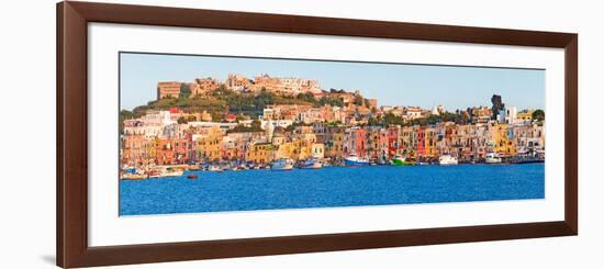 City at Waterfront, Marina Grande, Procida, Bay of Naples, Campania, Italy-null-Framed Photographic Print