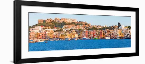 City at Waterfront, Marina Grande, Procida, Bay of Naples, Campania, Italy-null-Framed Photographic Print