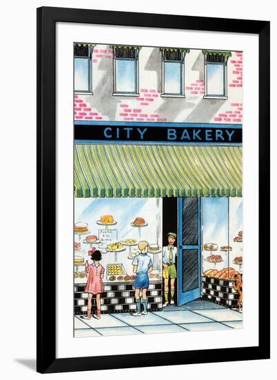 City Bakery-Julia Letheld Hahn-Framed Art Print