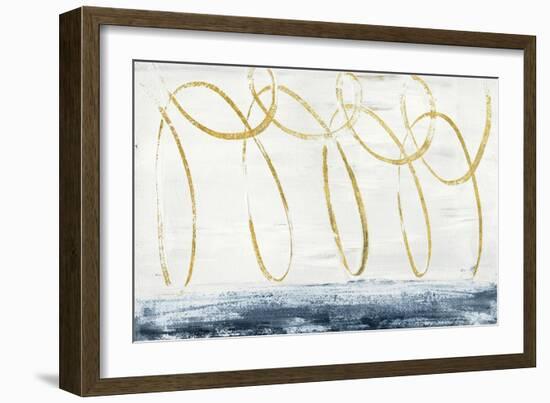 City Beach Crop Gold-Piper Rhue-Framed Art Print